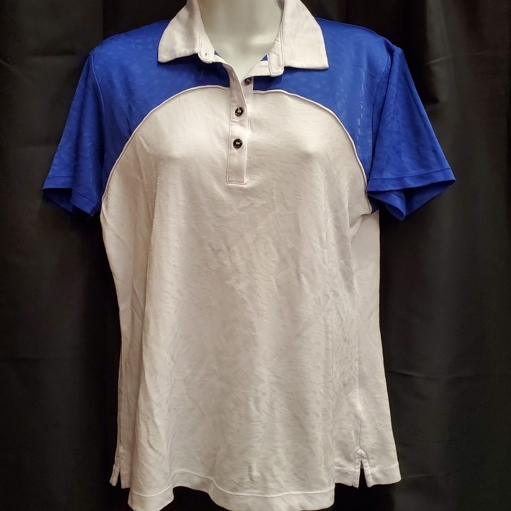 Ping Blue and White Tee SZ 8